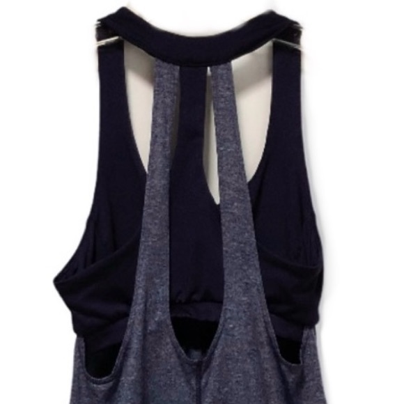 Champion Navy Two Tone Tank Sports Bra Attached - Picture 4 of 8